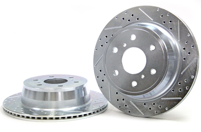 Chevrolet 1500 Trucks Brake Rotors (2) - Rear - Baer Brakes - Claw Performance Slot & Drilled - `07-`20